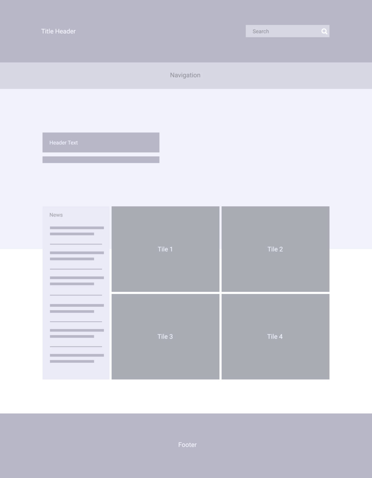 LGAQ Legislation Portal redesign wireframe (desktop)